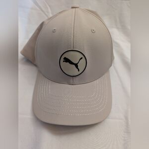 NWT Puma Golf Circle Patch Snapback Hat – Sand/Beige
